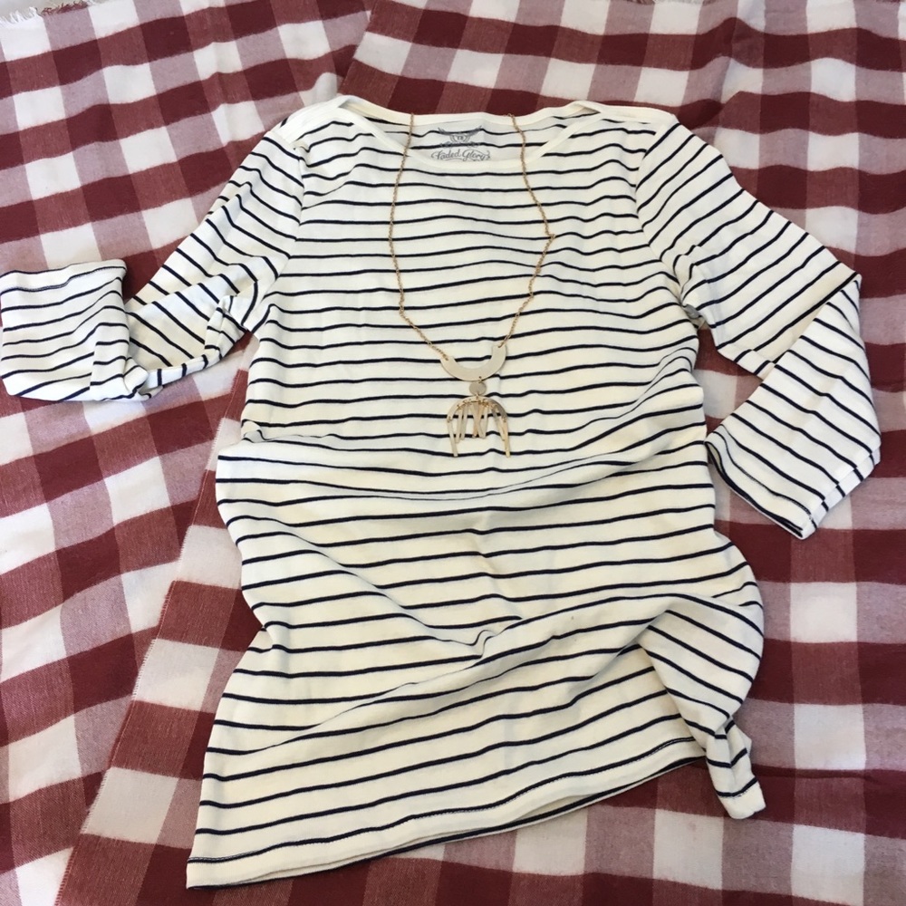 NWOT Boatneck tee